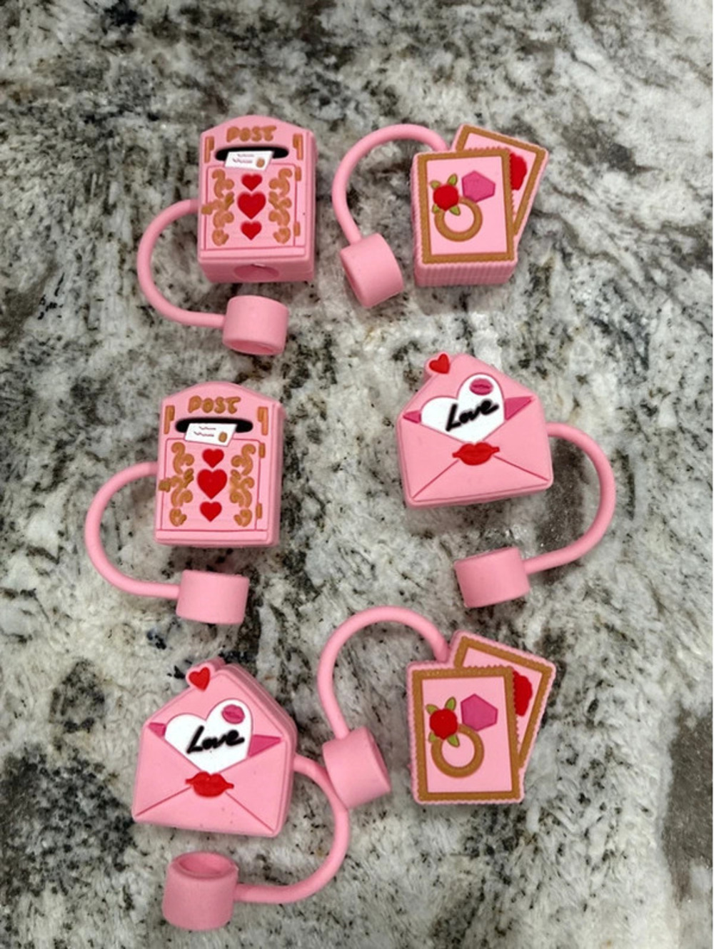 Love straw toppers